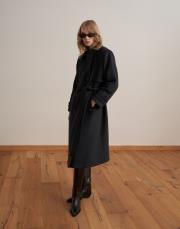 vatkalı yün palto antrasit 5