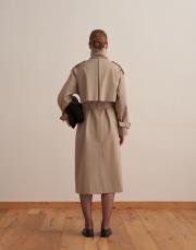 klasik koton trençkot bej 4