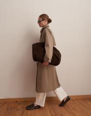 vatkalı koton trençkot açık haki 6