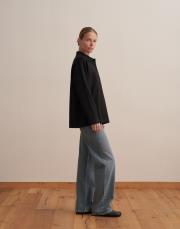 polo yaka sweatshirt siyah 2