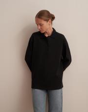 polo yaka sweatshirt siyah 5