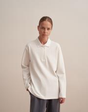 polo yaka sweatshirt ekru 4