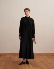 saçak detaylı gömlek siyah 3